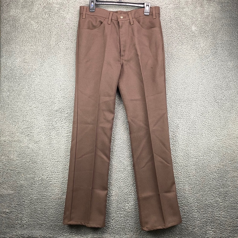 Levis Men Brown Dress Pants W34 L36‎ Vintage Work Utility Casual Trousers